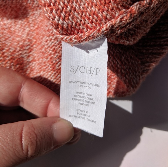 CAbi Tumeric Pullover Sweater Fold Over Neck 3011 - Picture 6 of 7